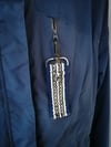 Handvävd reflex - Handwoven reflector - blå/blue 