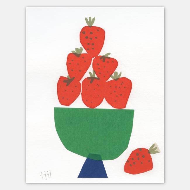 Strawberry Bowl 2 giclée print
