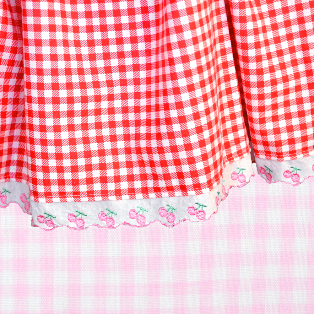 Heart Ruffle Apron Skirt: Retro Shoujo