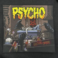 Image 1 of PSYCHO - VULTURE CHURCH WOVEN BACK PATCH 