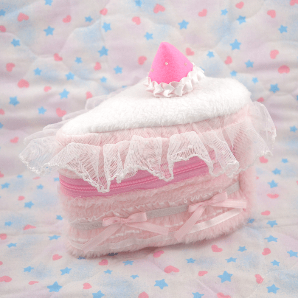 Cake Slice Pouch: Pink
