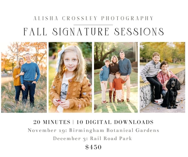 Image of Alisha Crossley Photography 2022 Fall Signature Sessions 