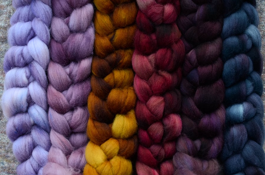 Image of “Double, Double, Toil and Trouble” October Fiber Club Coordinate Pack- PRE-ORDER - 6 oz.
