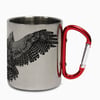 Bald Eagle Wrap Carabiner Steel Mug
