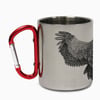 Bald Eagle Wrap Carabiner Steel Mug