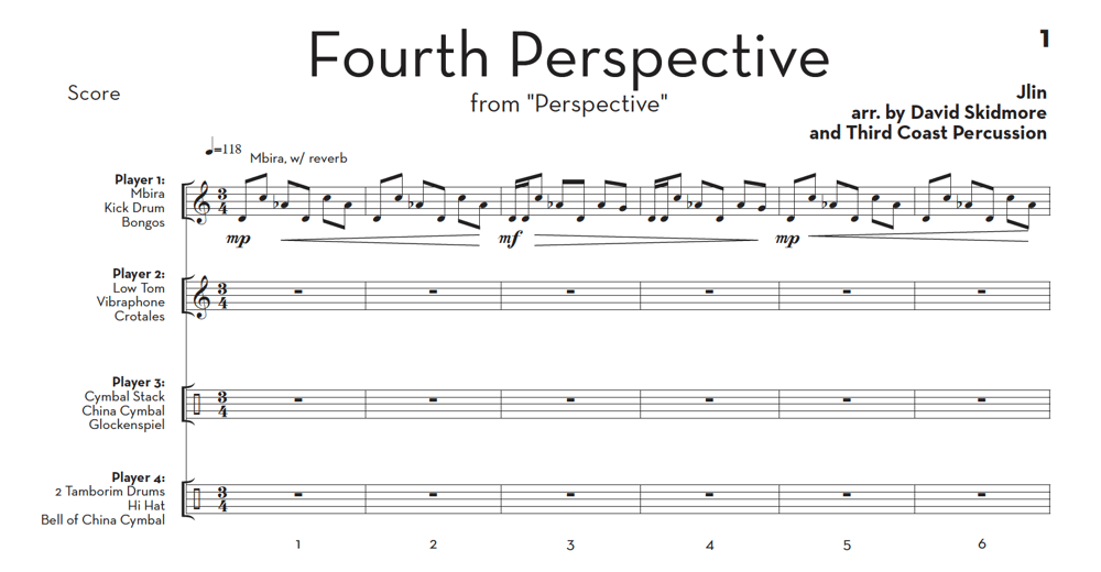 Image of "Fourth Perspective" from "Perspective" — Score and Parts