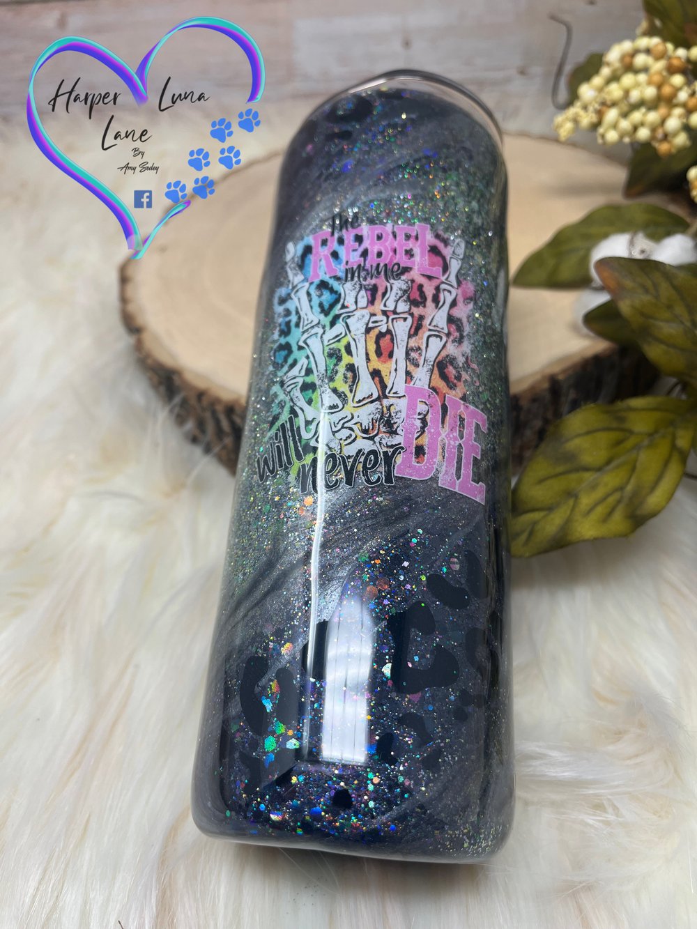Image of 20oz Rebel In Me Leopard  Tumbler
