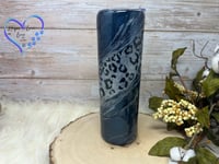 Image 2 of 30oz Blue Leopard Tumbler