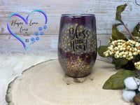 Image 2 of 14oz Bless Your Heart Wine Tumbler