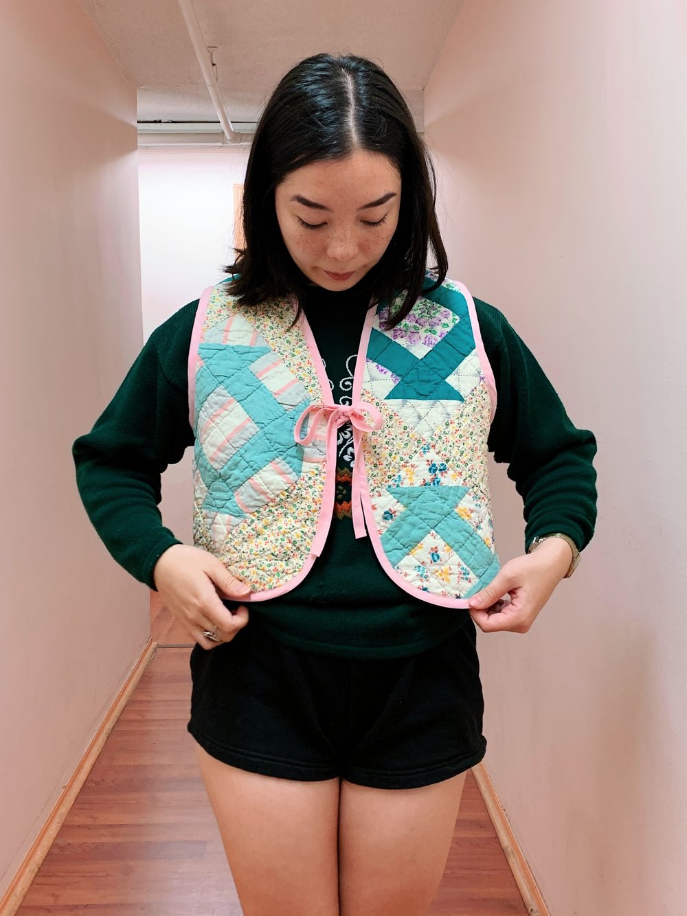 Image of Quilt Vest — Pastels