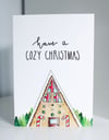 Cozy Cabin Christmas Card