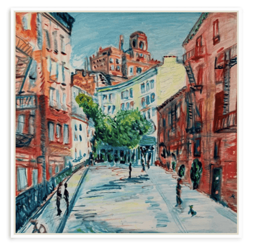 Image of Gay Street 30" x 30" painting