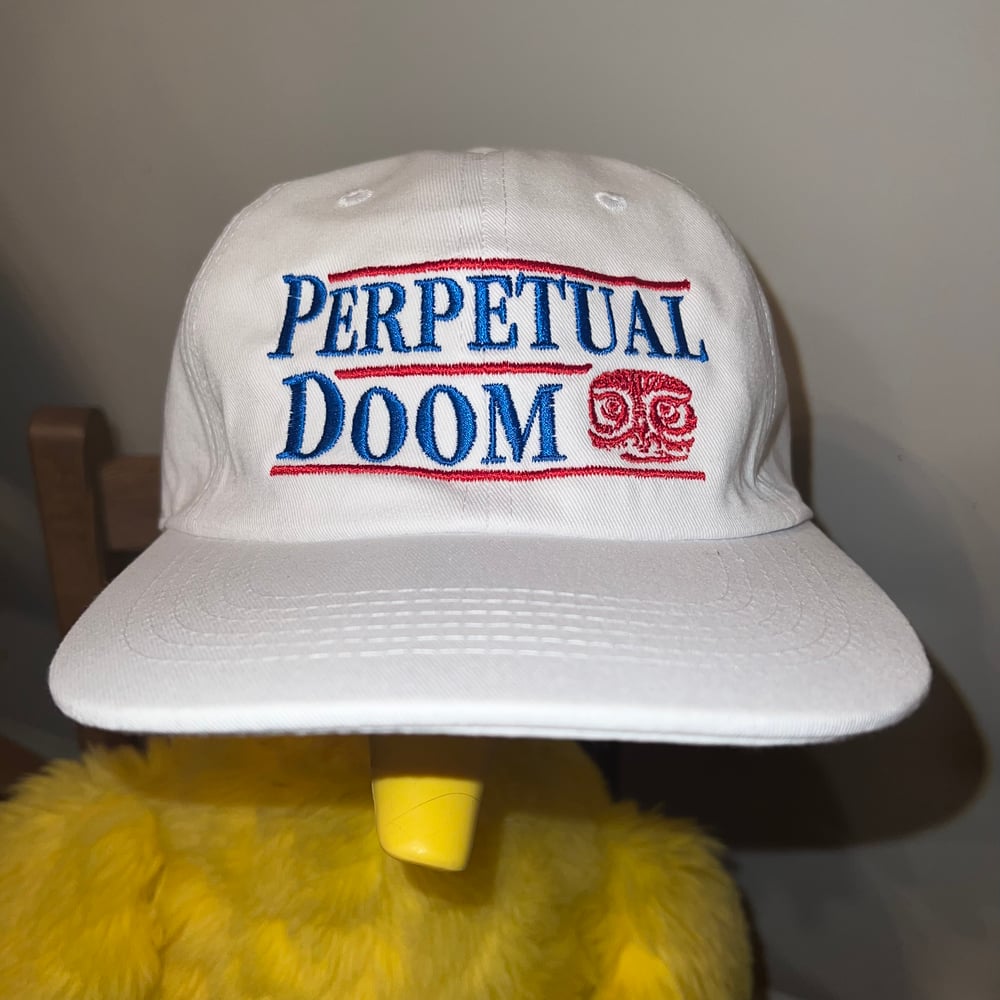 Perpetual Doom Presidential Hat (White)