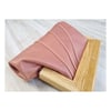 Rose Leather & Timber Clutch