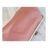 Rose Pleated Leather Clutch