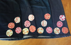 Image of Denim dot skirt