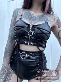 Image 1 of Dahlia Lace Up Top (made to order)