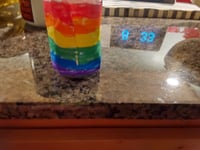 Rainbow water bottle supply holder