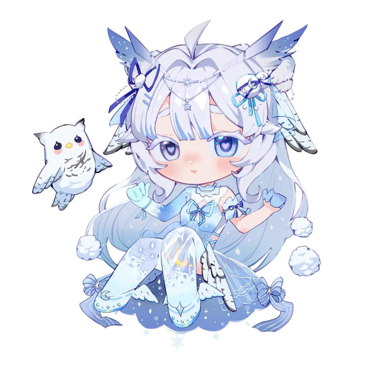 [LIMITED STOCK] Floating Flurry Acrylic Keychain ToasterKiwi Silvi