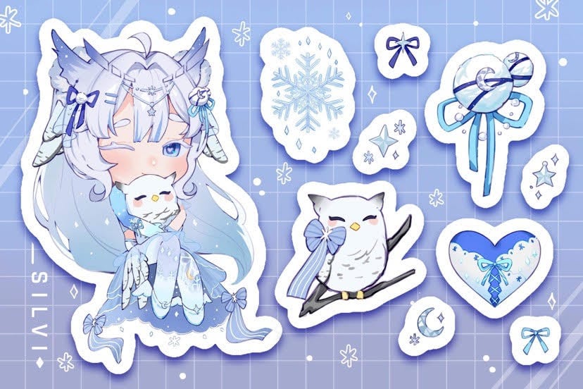 [LIMITED STOCK] Winter Owl Sticker Sheet ToasterKiwi Silvi’s Shop