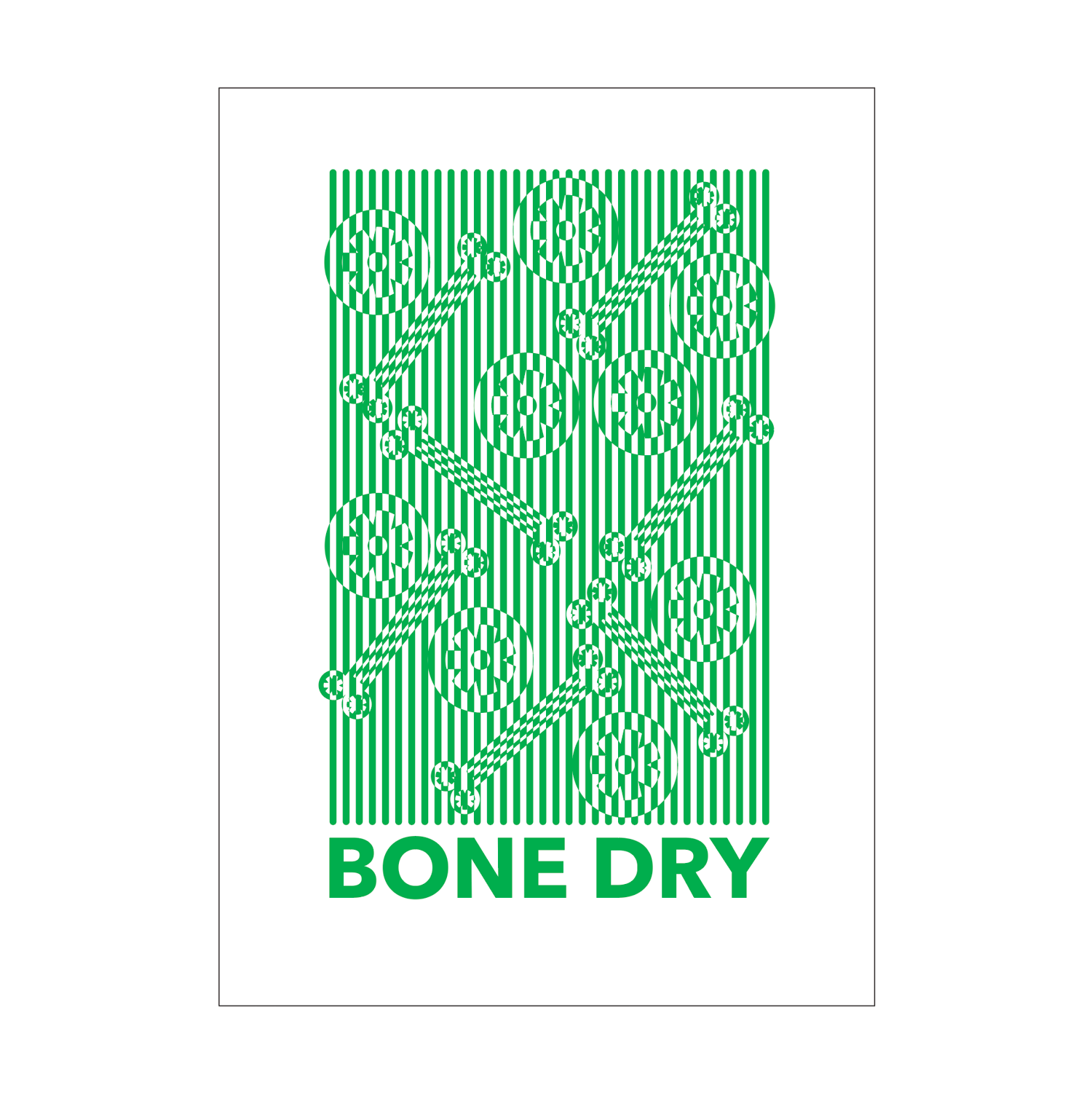 BONE DRY Tea Towel