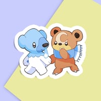 Cubchoo and Teddisursa Sticker
