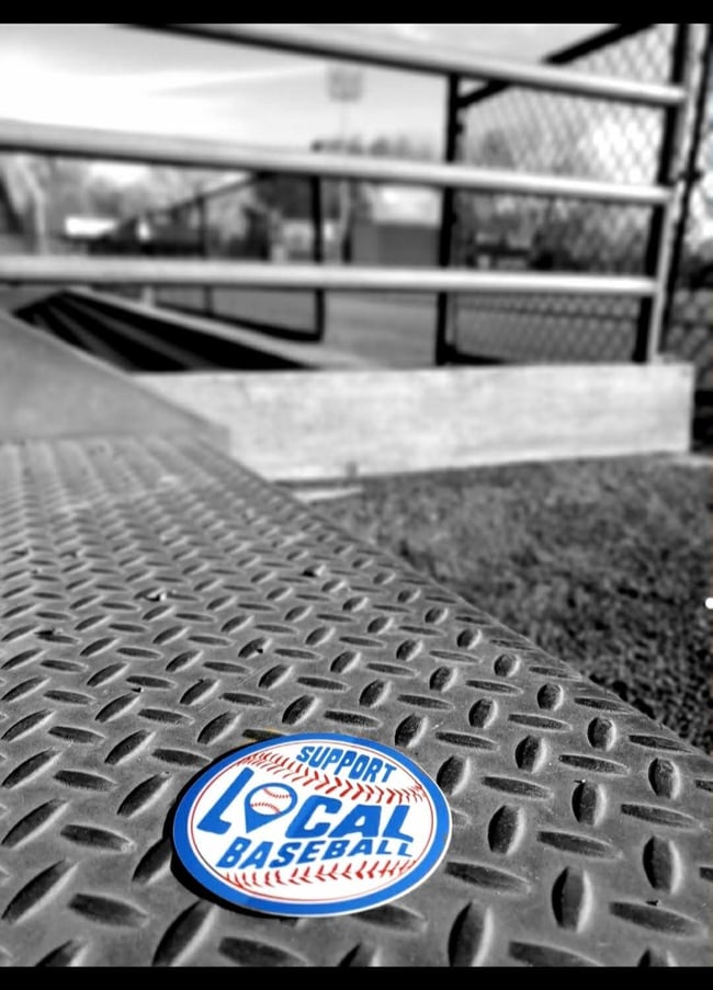 "Support Local Baseball" Sticker