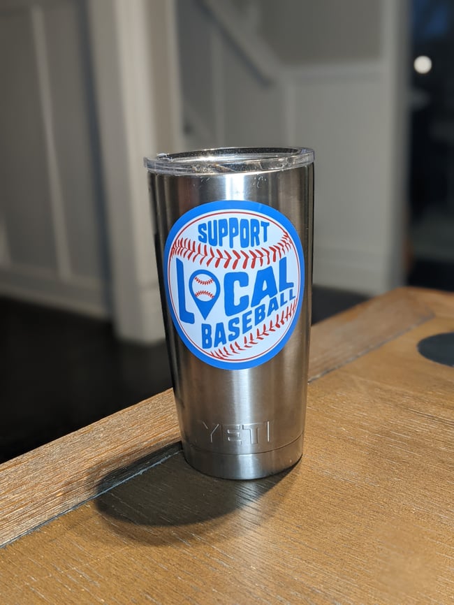 "Support Local Baseball" Sticker