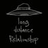 Long Distance Relationship T-shirt Light Gray on Black As Space Image 2
