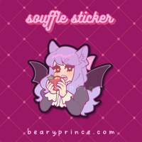 Image 2 of 3" Souffle Sticker