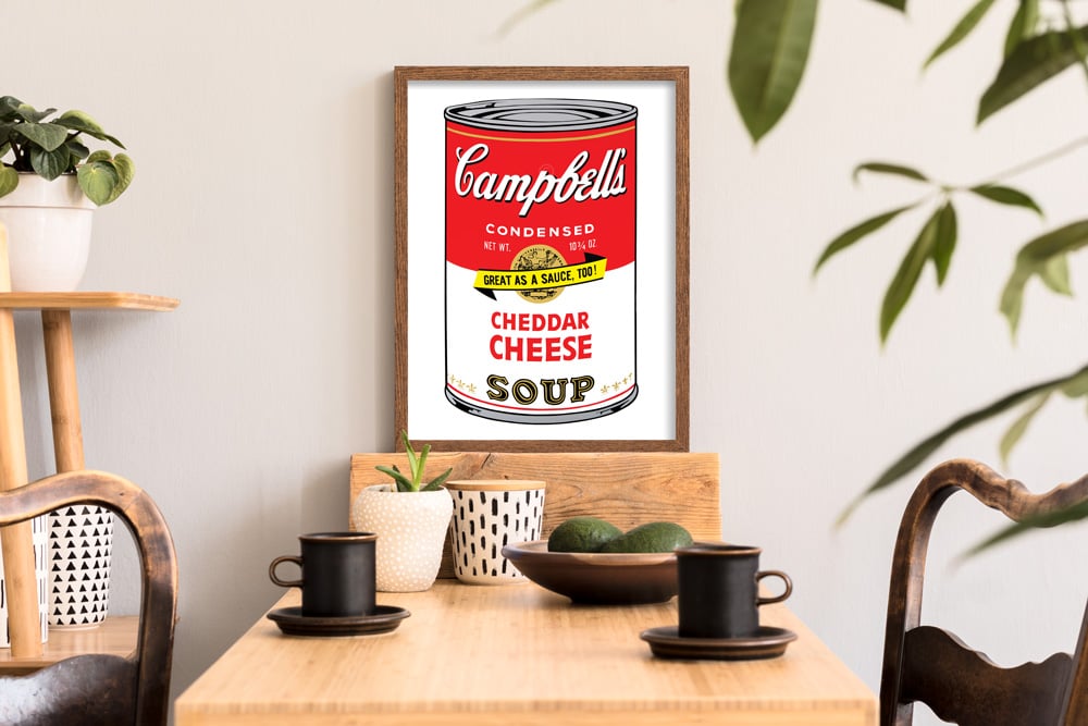 Andy Warhol | Cheddar Cheese Soup | Campbell's Soup Cans | Pop Art