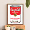 Andy Warhol | Cream of Vegetable Soup | Campbell's Soup Cans | Pop Art Posters | Modern Art Prints