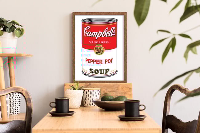 Andy Warhol | Pepper Pot Soup | Campbell's Soup Cans | Pop Art Posters | Modern Art Prints