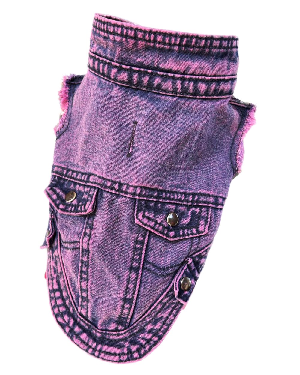 Acid Wash Denim Cut Off