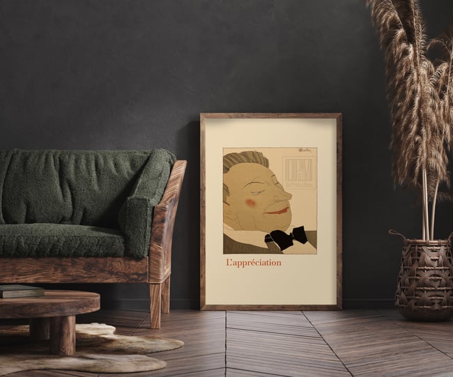 Charles Martin | L'Apreciation | Monseigneur le Vin | 1927 | Wall Art Print | Home Decor