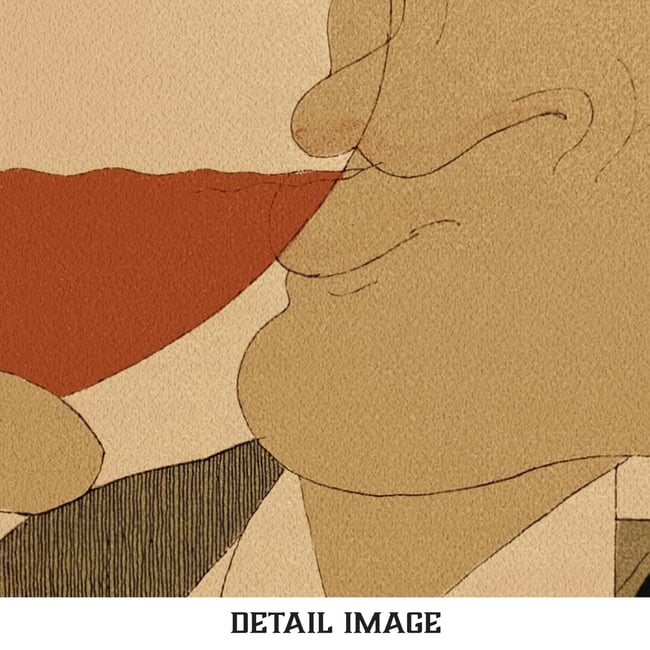 Charles Martin | Plaisir de la Bouche | Monseigneur le Vin | 1927 | Wall Art Print | Home Decor