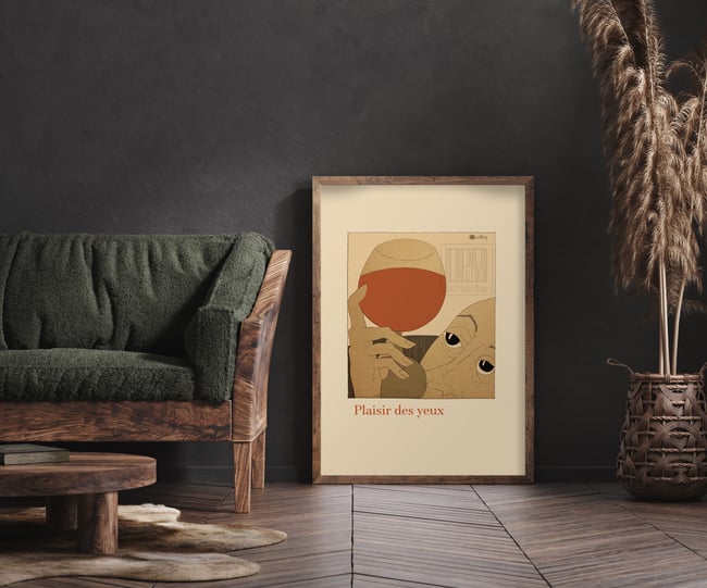 Charles Martin | Plaisir des Yeux | Monseigneur le Vin | 1927 | Wall Art Print | Home Decor