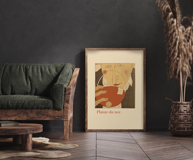 Charles Martin | Plaisir du Nez | Monseigneur le Vin | 1927 | Wall Art Print | Home Decor