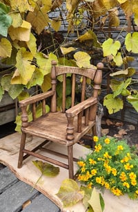   Photo prop chair  brown rustic 