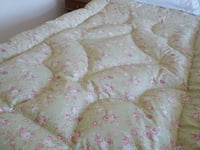 Image 2 of Sweet Sage Green Floral Single Eiderdown - Ready to Leave!