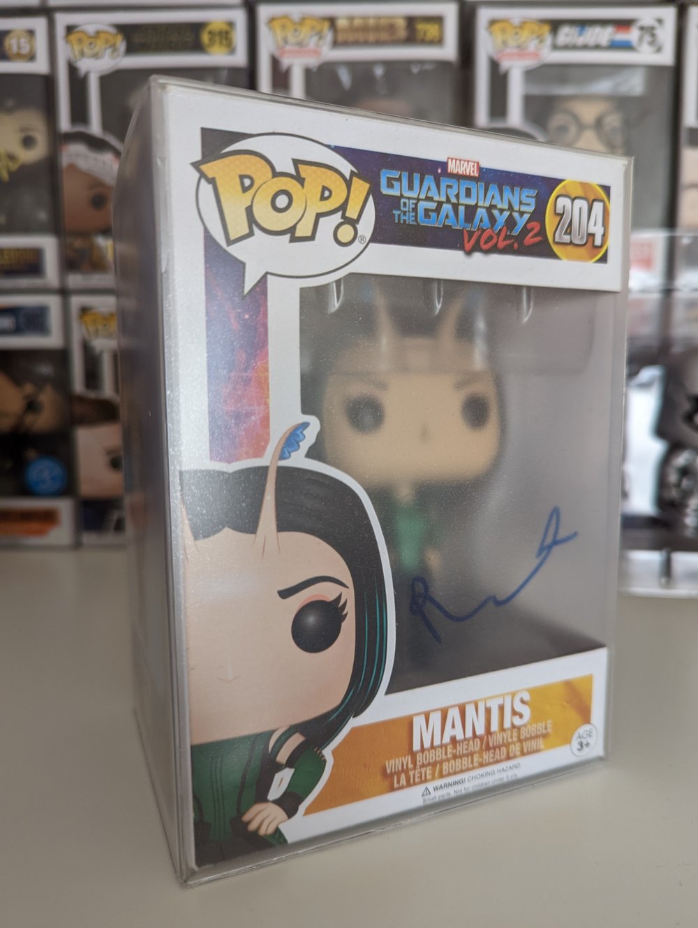Pom Klementieff Guardians of the Galaxy Mantis Signed Funko
