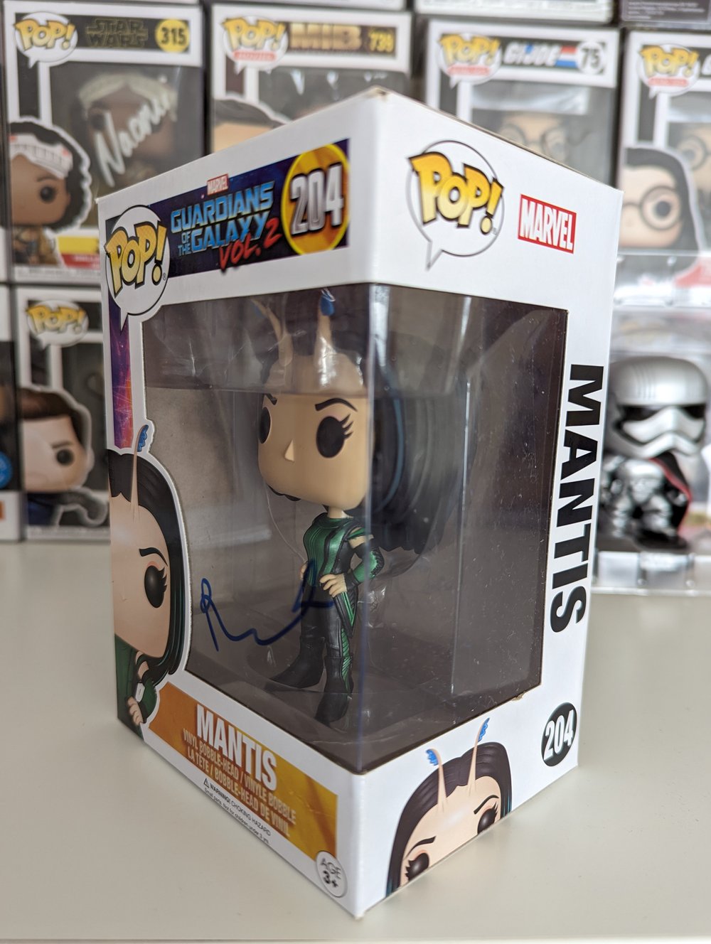 Pom Klementieff Guardians of the Galaxy Mantis Signed Funko