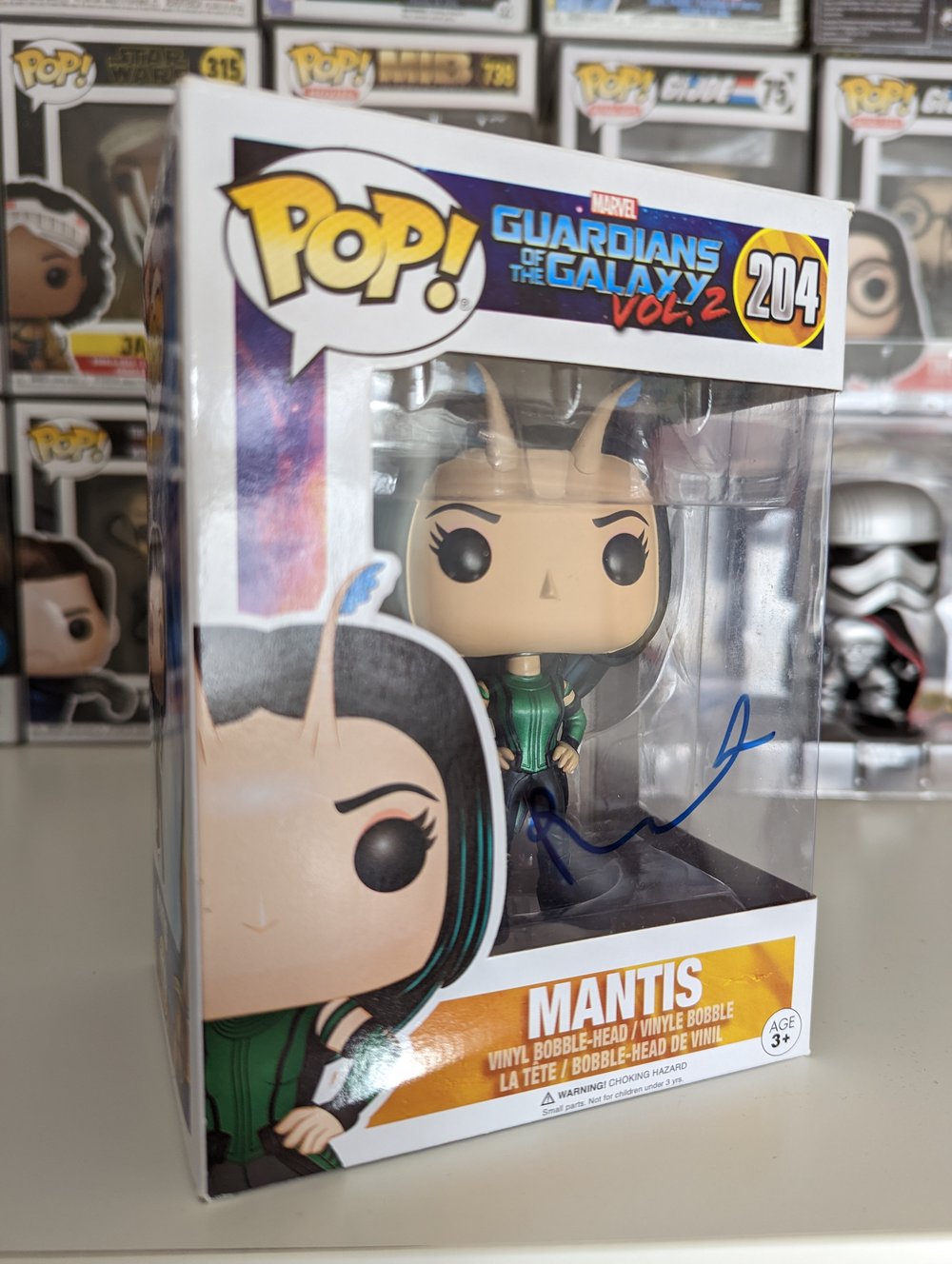 Pom Klementieff Guardians of the Galaxy Mantis Signed Funko