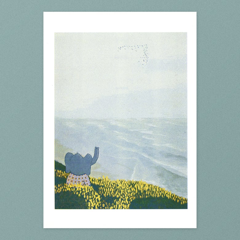 Image of Elephant Poster "Birds"