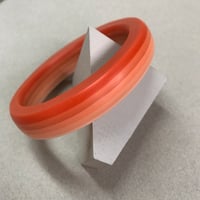 Image 4 of NEW! Chunky ombré bright orange bangle