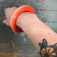 Image 1 of NEW! Chunky ombré bright orange bangle