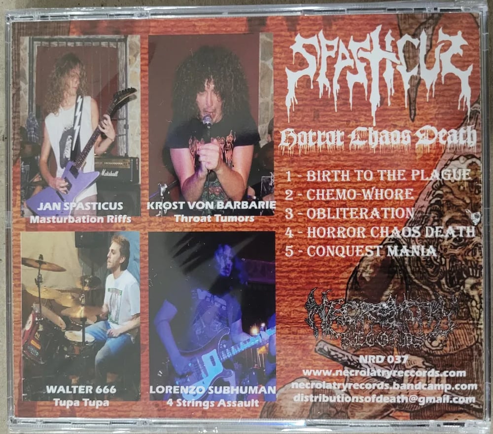 SPASTICUS - Horror Chaos Death CD