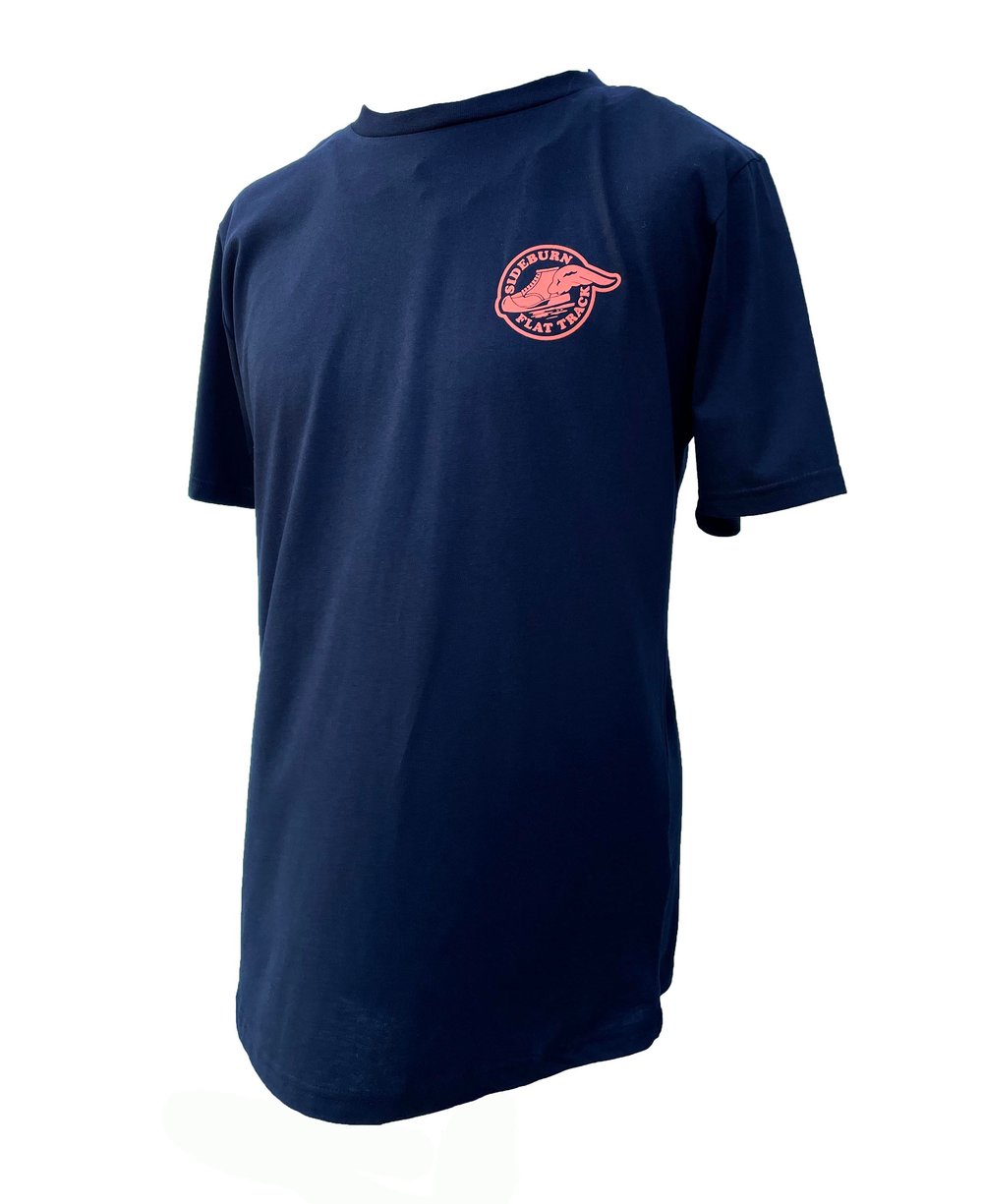 Image of Flat Track T-shirt - BLACK/ORANGE