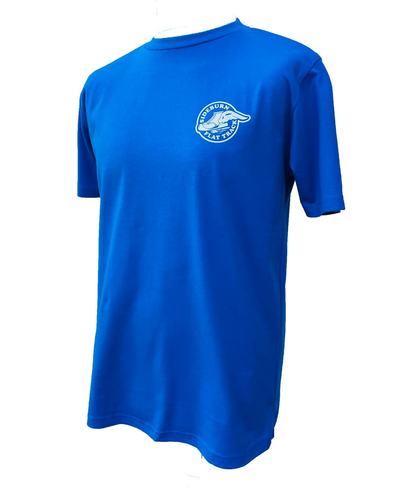 Image of Flat Track T-shirt - BRIGHT BLUE