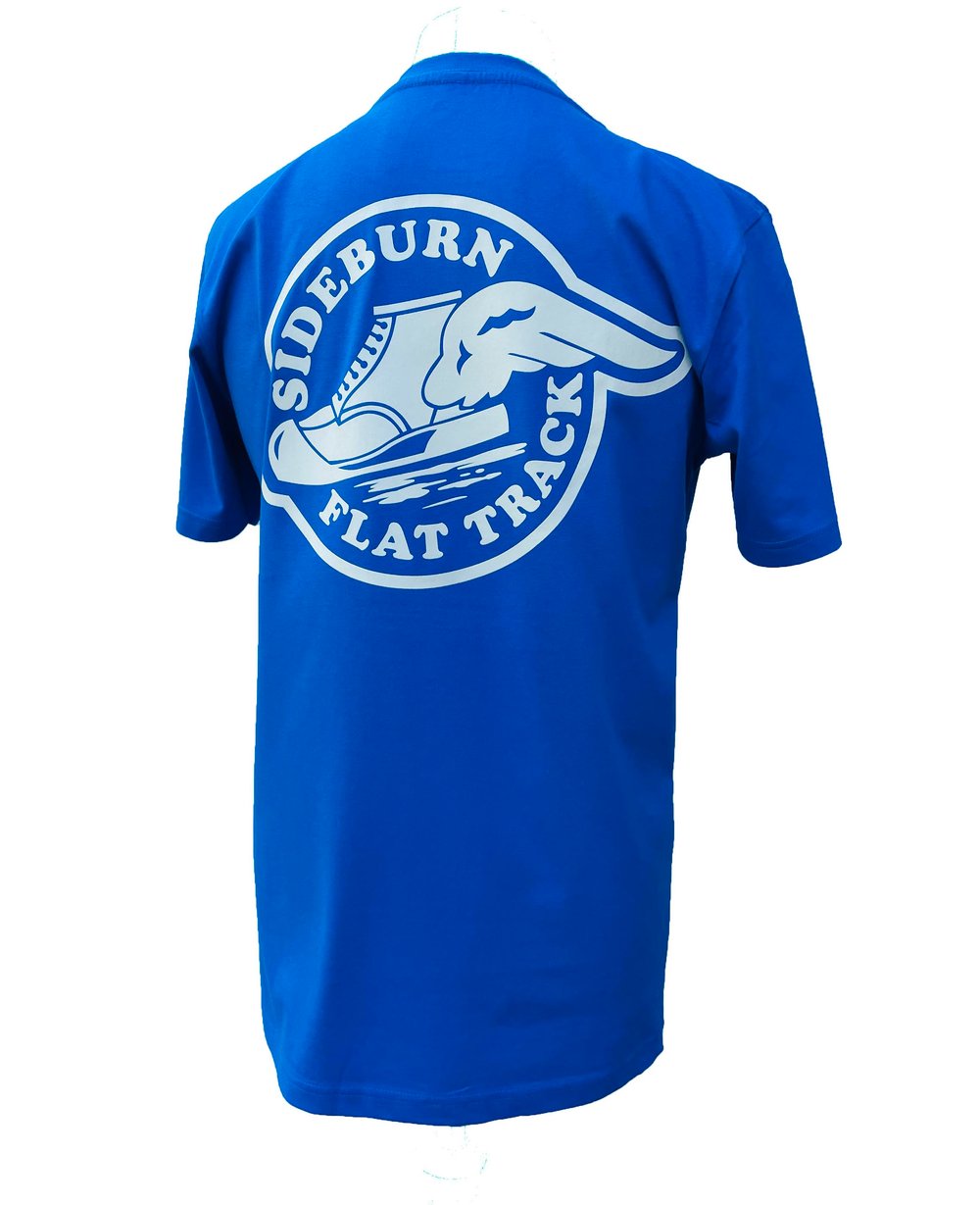 Image of Flat Track T-shirt - BRIGHT BLUE